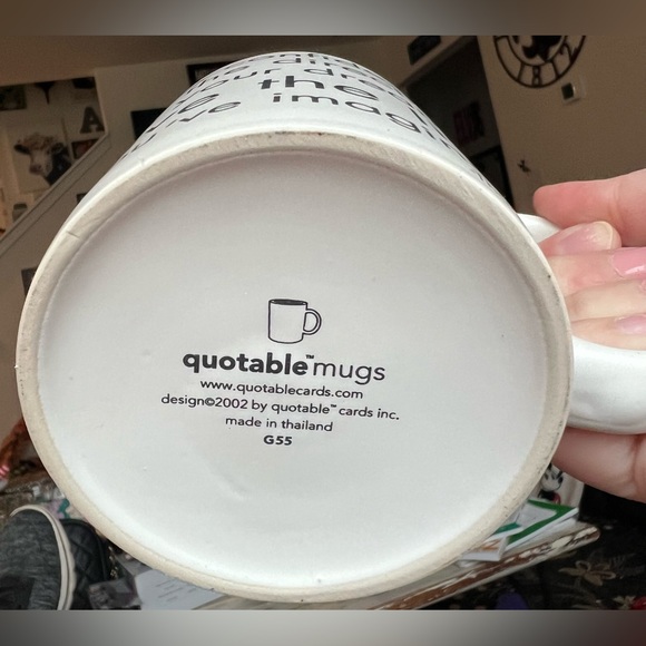 Quotable Mugs “Go Confidently…” 16 oz. Coffee Tea Mug 2002 Thoreau Inspirational - Picture 3 of 6